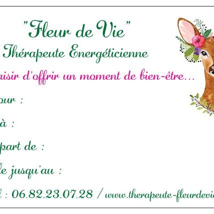 Bon cadeau soin ou massage